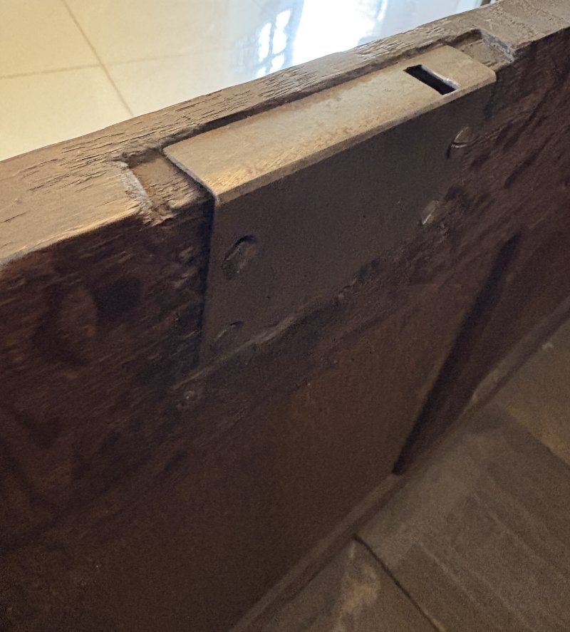 Antique 17th Century Quality Oak Mule Chest - Image 9